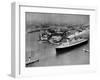 French Liner 'Normandie' Leaving Le Havre, May 1935-null-Framed Photographic Print