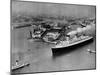 French Liner 'Normandie' Leaving Le Havre, May 1935-null-Mounted Photographic Print