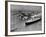 French Liner 'Normandie' Leaving Le Havre, May 1935-null-Framed Photographic Print