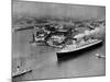 French Liner 'Normandie' Leaving Le Havre, May 1935-null-Mounted Photographic Print