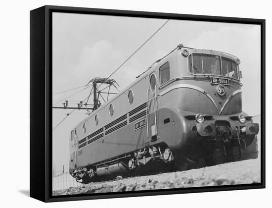 French Locomotive-null-Framed Stretched Canvas