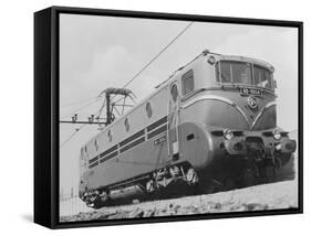 French Locomotive-null-Framed Stretched Canvas