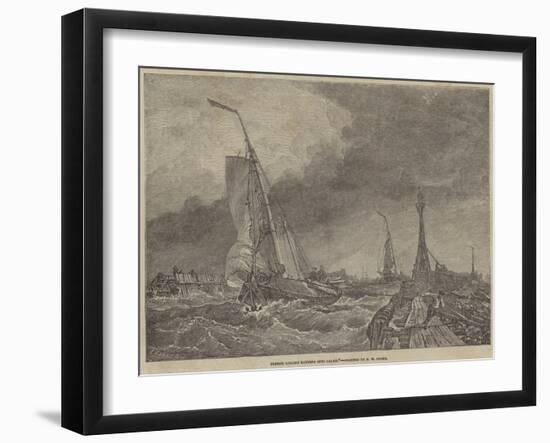 French Lugger Running into Calais-Edward William Cooke-Framed Giclee Print