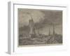 French Lugger Running into Calais-Edward William Cooke-Framed Giclee Print