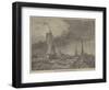 French Lugger Running into Calais-Edward William Cooke-Framed Giclee Print