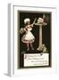 French Maid Toasting Skull-null-Framed Art Print