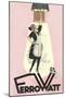 French Maid with Light Bulb-null-Mounted Art Print