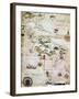 French Map of Central and South America, French, 1550-null-Framed Giclee Print