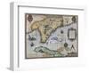 French Map Of Florida - Floridae Americae Provinciae 1564-Vintage Lavoie-Framed Giclee Print