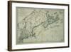 French Map of Nova Scotia and New England during Revolutionary War-null-Framed Giclee Print