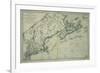 French Map of Nova Scotia and New England during Revolutionary War-null-Framed Giclee Print