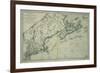 French Map of Nova Scotia and New England during Revolutionary War-null-Framed Giclee Print