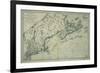 French Map of Nova Scotia and New England during Revolutionary War-null-Framed Giclee Print