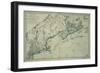 French Map of Nova Scotia and New England during Revolutionary War-null-Framed Giclee Print