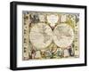 French Map Of The World 1755-Vintage Lavoie-Framed Giclee Print