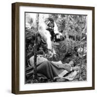 French Maquis Encampment, France, 1940-1944-null-Framed Giclee Print