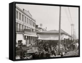 French Market, New Orleans, La.-null-Framed Stretched Canvas