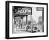 French market sidewalk scene at the Waterfront in New Orleans, Louisiana, 1935-Walker Evans-Framed Photographic Print