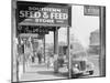 French market sidewalk scene at the Waterfront in New Orleans, Louisiana, 1935-Walker Evans-Mounted Photographic Print