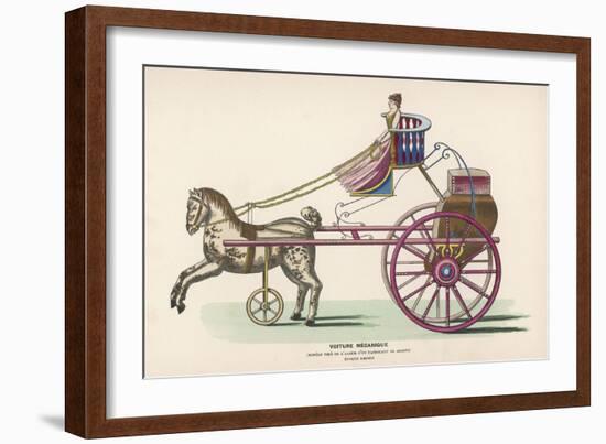 French Mechanical Carriage-null-Framed Art Print