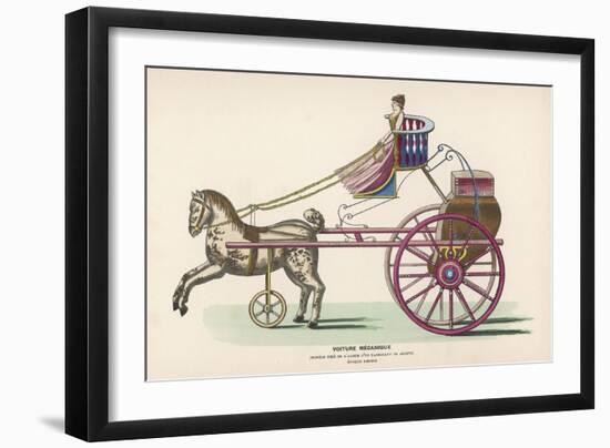 French Mechanical Carriage-null-Framed Art Print