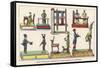 French Mechanical Toys-null-Framed Stretched Canvas