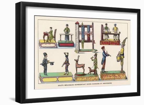 French Mechanical Toys-null-Framed Art Print