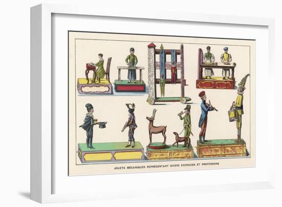 French Mechanical Toys-null-Framed Art Print