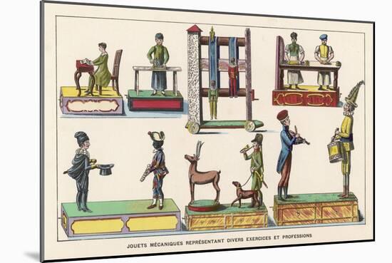 French Mechanical Toys-null-Mounted Art Print