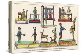 French Mechanical Toys-null-Stretched Canvas