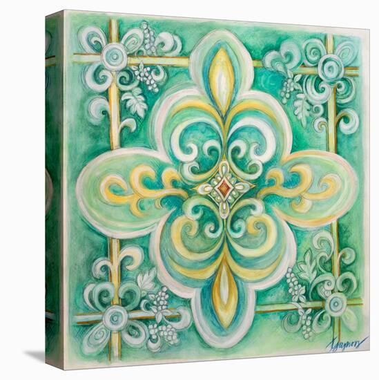 French Medallion III-Janice Gaynor-Stretched Canvas