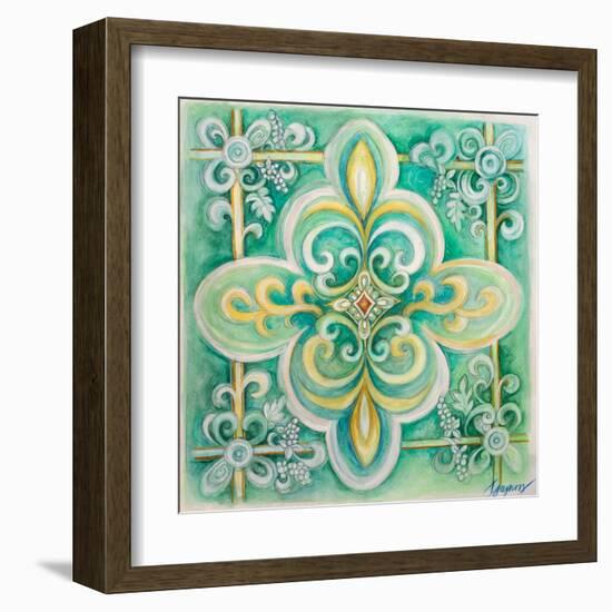 French Medallion III-Janice Gaynor-Framed Art Print