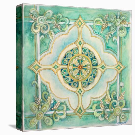 French Medallion IV-Janice Gaynor-Stretched Canvas