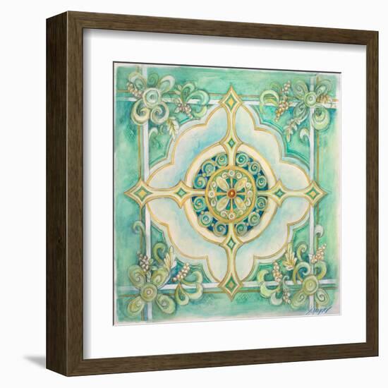 French Medallion IV-Janice Gaynor-Framed Art Print