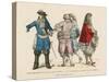 French Men's Costumes, 17th Century-null-Stretched Canvas