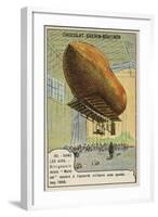 French Military Airship Malecot, Issy, France, 1908-null-Framed Giclee Print