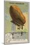 French Military Airship Malecot, Issy, France, 1908-null-Mounted Giclee Print