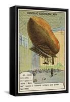 French Military Airship Malecot, Issy, France, 1908-null-Framed Stretched Canvas