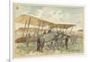 French Military Biplane-null-Framed Giclee Print