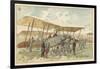 French Military Biplane-null-Framed Giclee Print