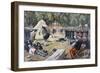 French Military Manoeuvres: First-Aid Workers, 1897-null-Framed Giclee Print