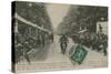 French Motorcycle Grand Prix, Fontainebleau, 22 June 1913. Lavanchy Winning-French Photographer-Stretched Canvas