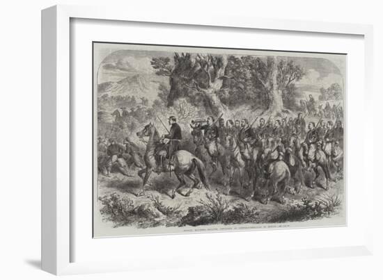 French Mounted Zouaves, Employed as Contre-Guerrillas in Mexico-null-Framed Giclee Print