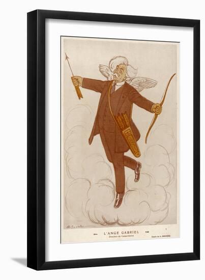 French Musician Gabriel Faure as an Angel-A Barrere-Framed Art Print