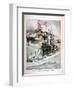 French Naval Exercises, 1908-null-Framed Premium Giclee Print