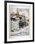 French Naval Exercises, 1908-null-Framed Giclee Print