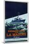 French Navy Recruitment Poster, C1930-1945-Roger Levasseur-Mounted Giclee Print