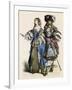 French Noble Pair 1680-null-Framed Art Print