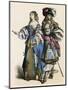 French Noble Pair 1680-null-Mounted Art Print