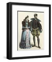 French Nobles of 1580-null-Framed Art Print